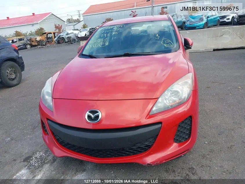 2012 MAZDA 3 VIN JM1BL1KF3C1599675 — фото 12