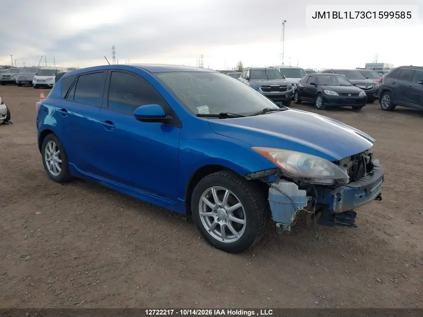 MAZDA 3 2012, VIN JM1BL1L73C1599585
