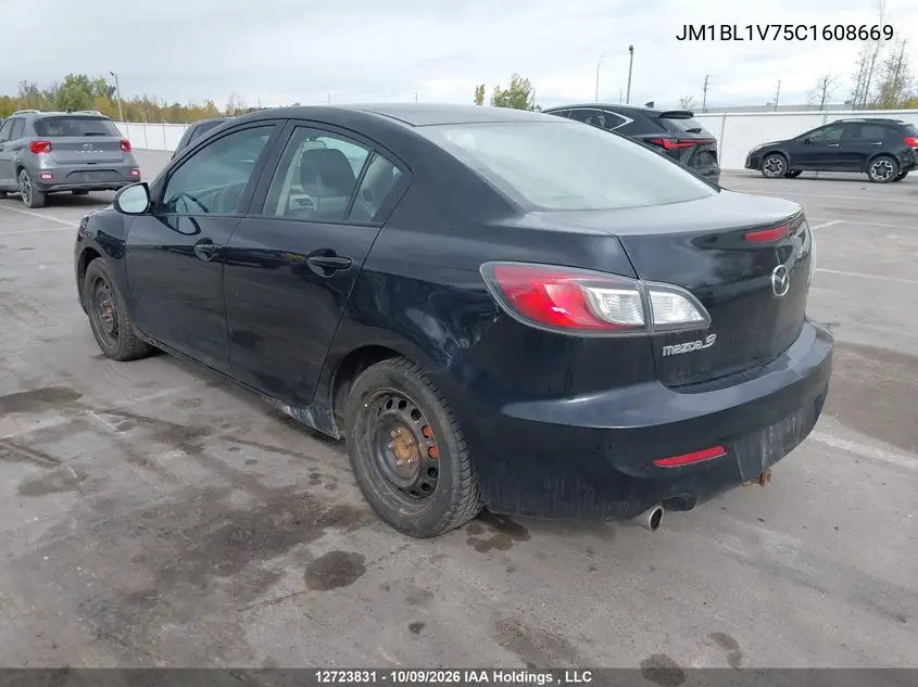 2012 MAZDA 3 VIN JM1BL1V75C1608669 — фото 3