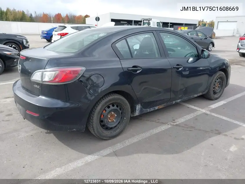 2012 MAZDA 3 VIN JM1BL1V75C1608669 — фото 4