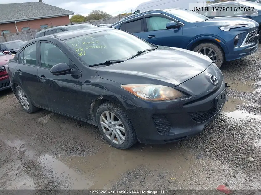 MAZDA 3 2012, VIN JM1BL1V78C1620637