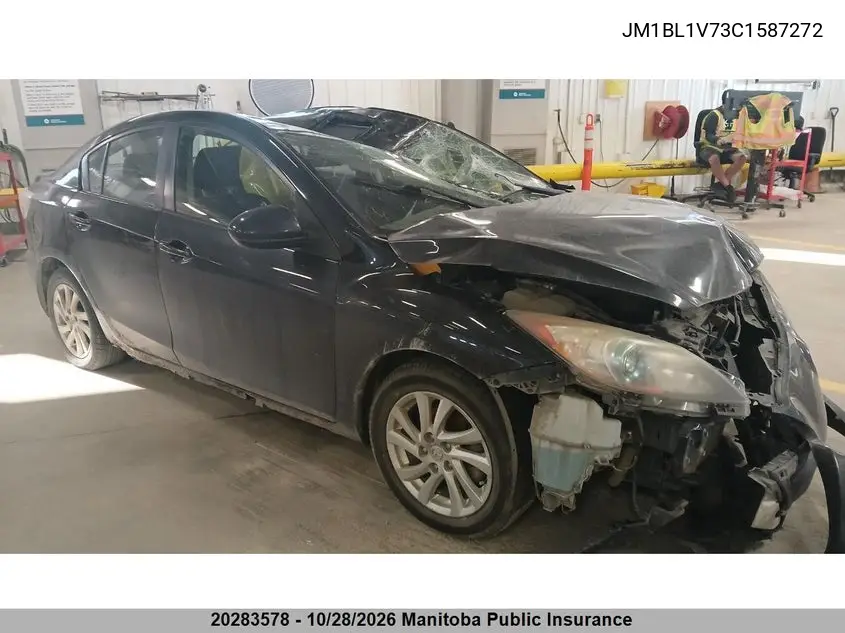 MAZDA 3 2012, VIN JM1BL1V73C1587272