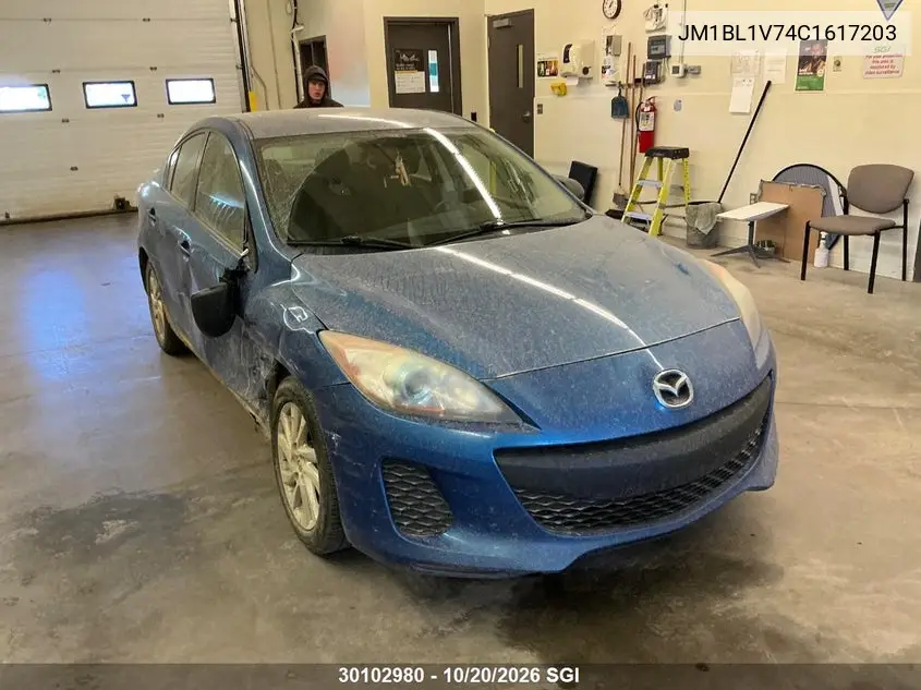 MAZDA 3 2012, VIN JM1BL1V74C1617203