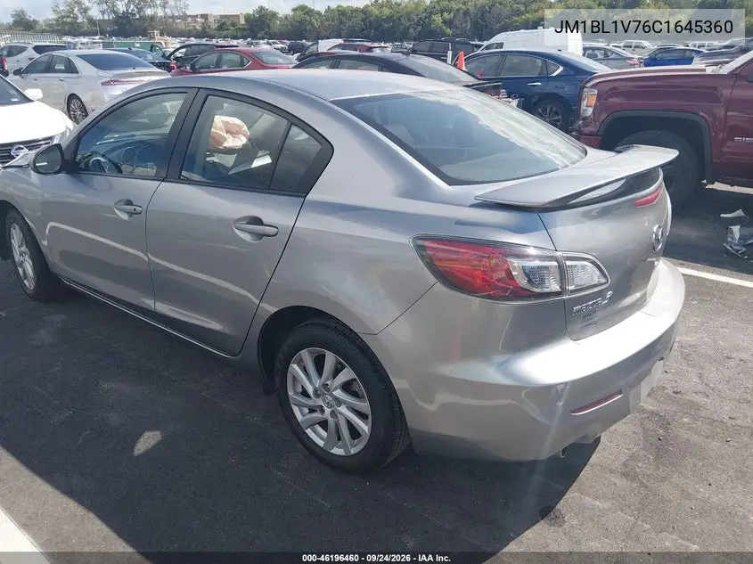 2012 MAZDA 3 VIN JM1BL1V76C1645360 — фото 3