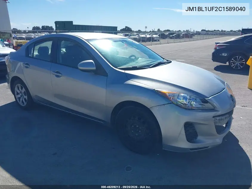 MAZDA 3 2012, VIN JM1BL1UF2C1589040
