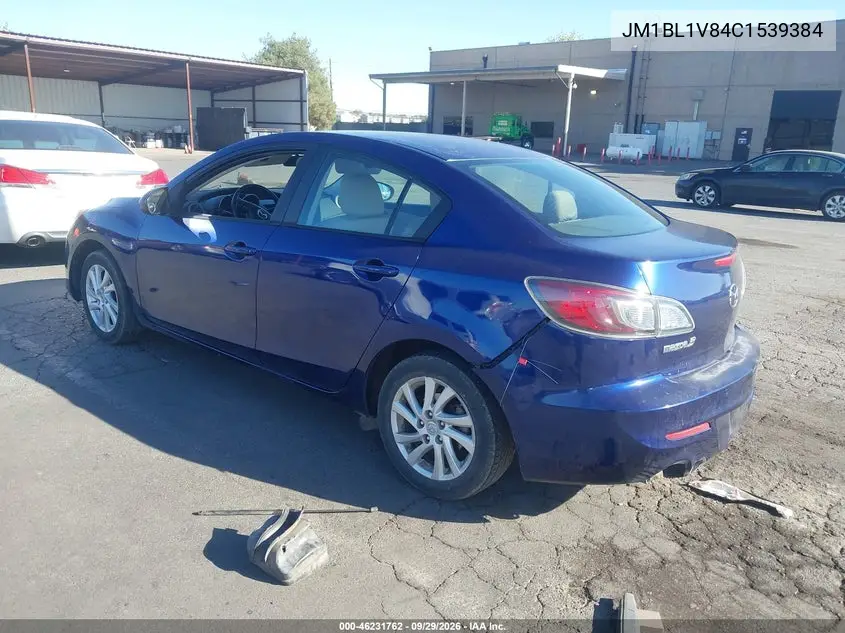 2012 MAZDA 3 VIN JM1BL1V84C1539384 — фото 3