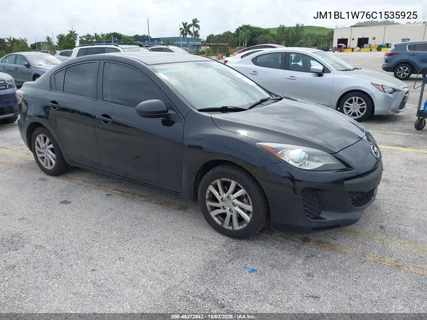 MAZDA 3 2012, VIN JM1BL1W76C1535925