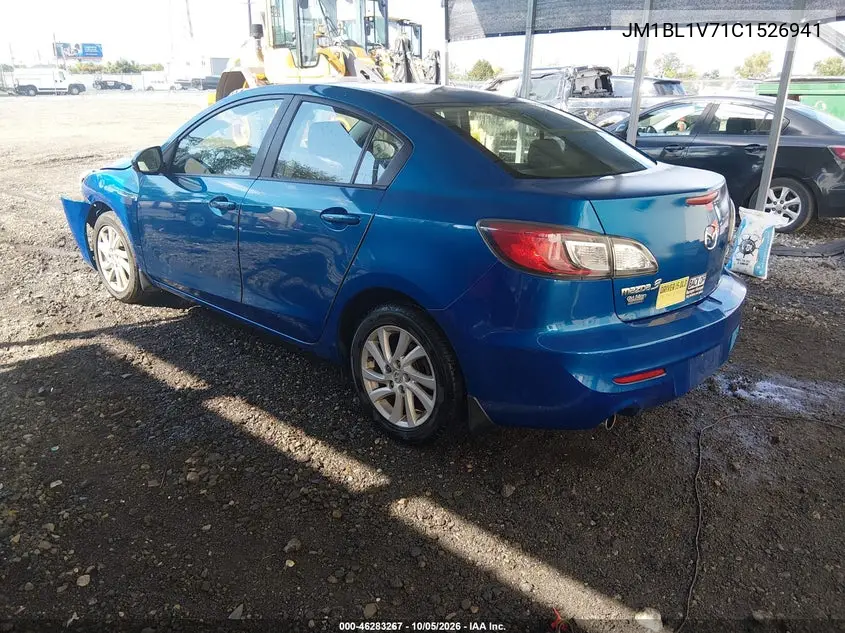 MAZDA 3 2012, VIN JM1BL1V71C1526941