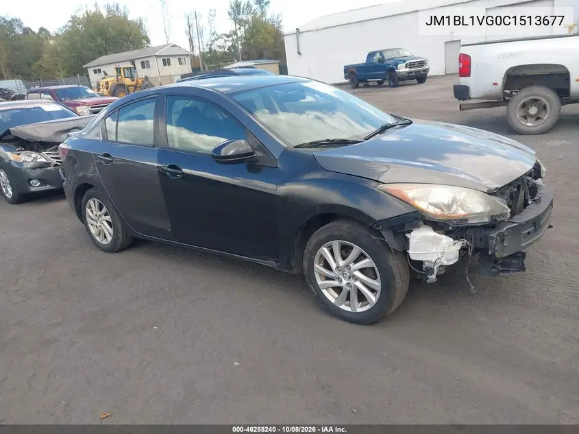 MAZDA 3 2012, VIN JM1BL1VG0C1513677