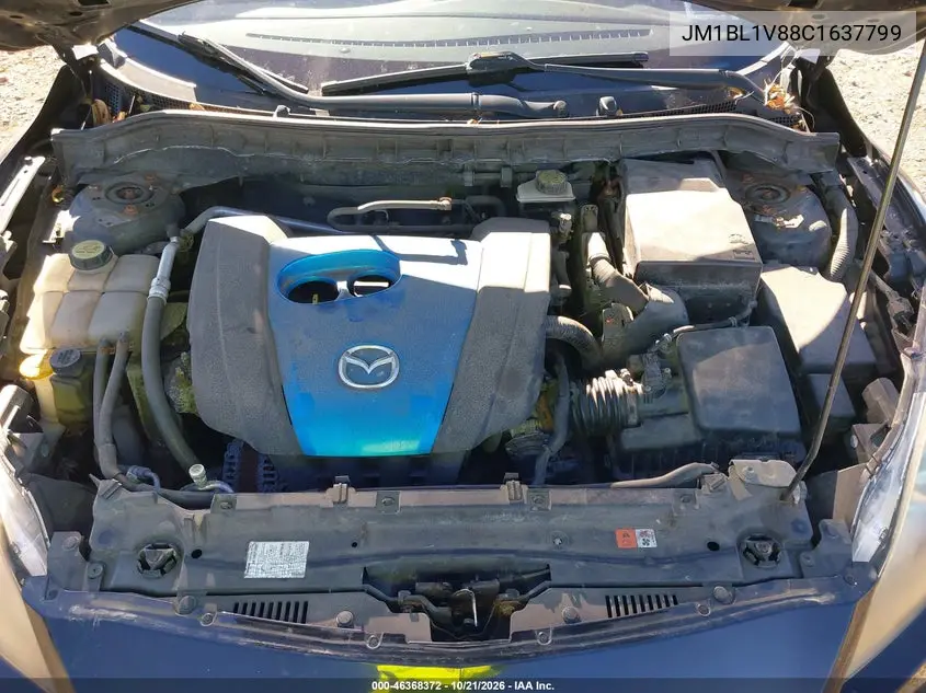 2012 MAZDA 3 VIN JM1BL1V88C1637799 — фото 10
