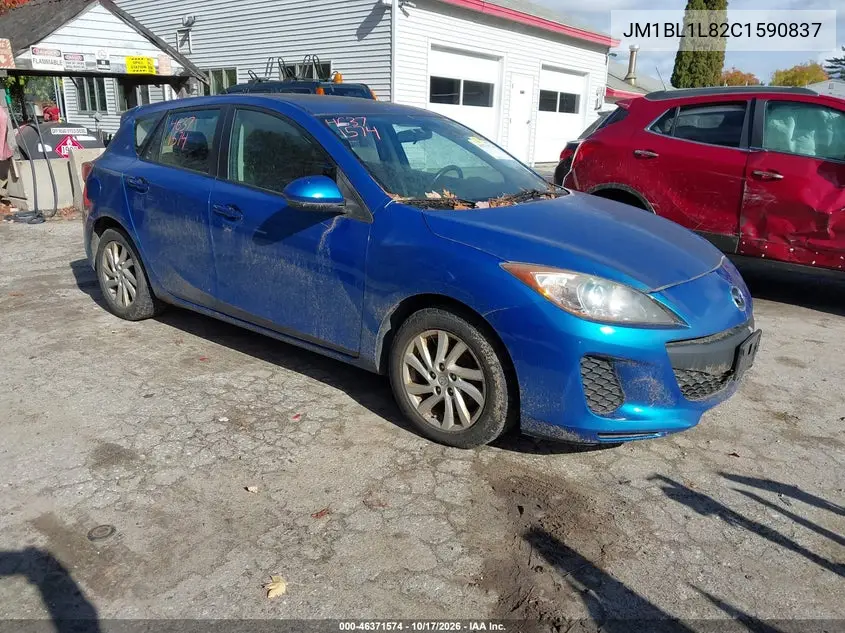 MAZDA 3 2012, VIN JM1BL1L82C1590837