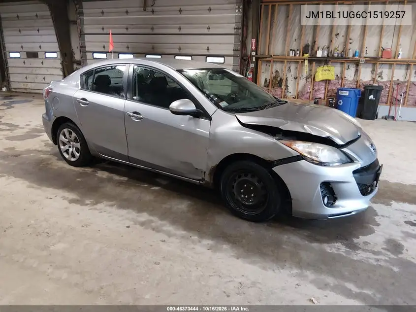 MAZDA 3 2012, VIN JM1BL1UG6C1519257