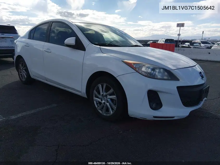 MAZDA 3 2012, VIN JM1BL1VG7C1505642
