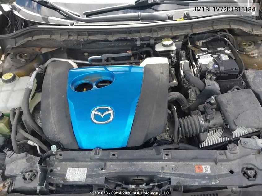 2013 MAZDA 3 VIN JM1BL1V72D1815134 — фото 10