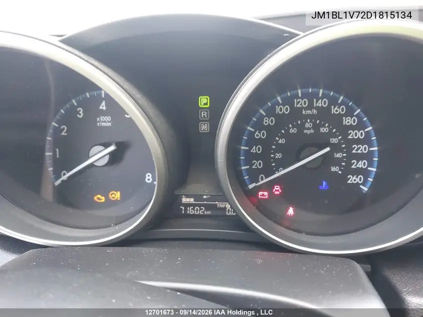 2013 MAZDA 3 VIN JM1BL1V72D1815134 — фото 7