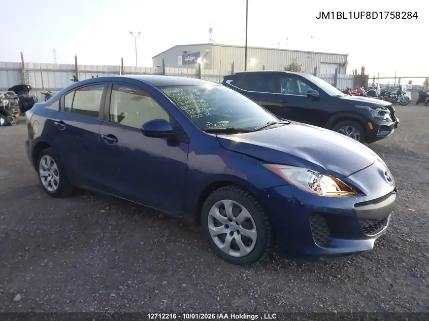 MAZDA 3 2013, VIN JM1BL1UF8D1758284