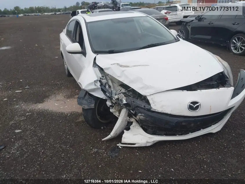MAZDA 3 2013, VIN JM1BL1V70D1773112