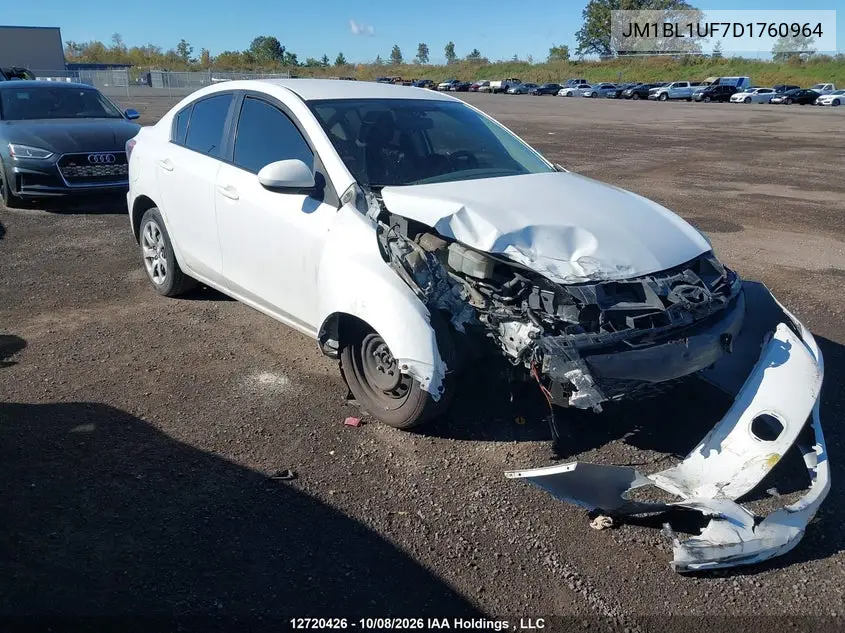 MAZDA 3 2013, VIN JM1BL1UF7D1760964