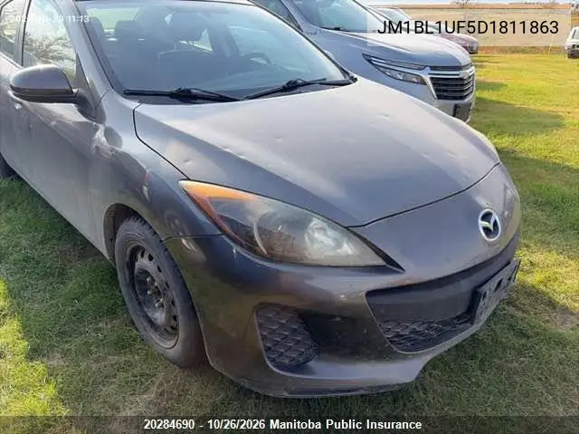 MAZDA 3 2013, VIN JM1BL1UF5D1811863