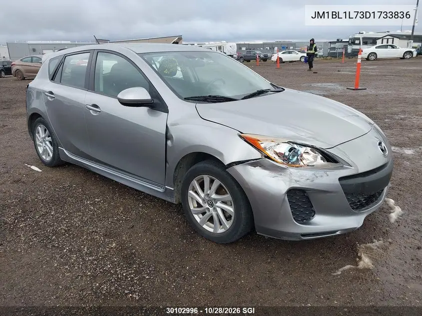 MAZDA 3 2013, VIN JM1BL1L73D1733836