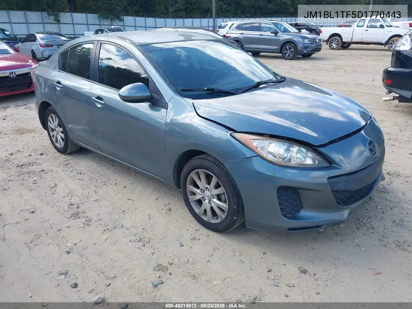 MAZDA 3 2013, VIN JM1BL1TF5D1770443