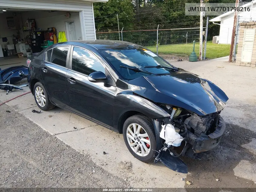 MAZDA 3 2013, VIN JM1BL1W77D1798216