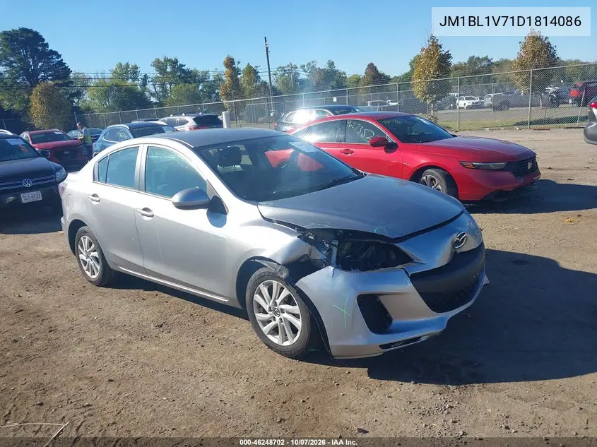 MAZDA 3 2013, VIN JM1BL1V71D1814086