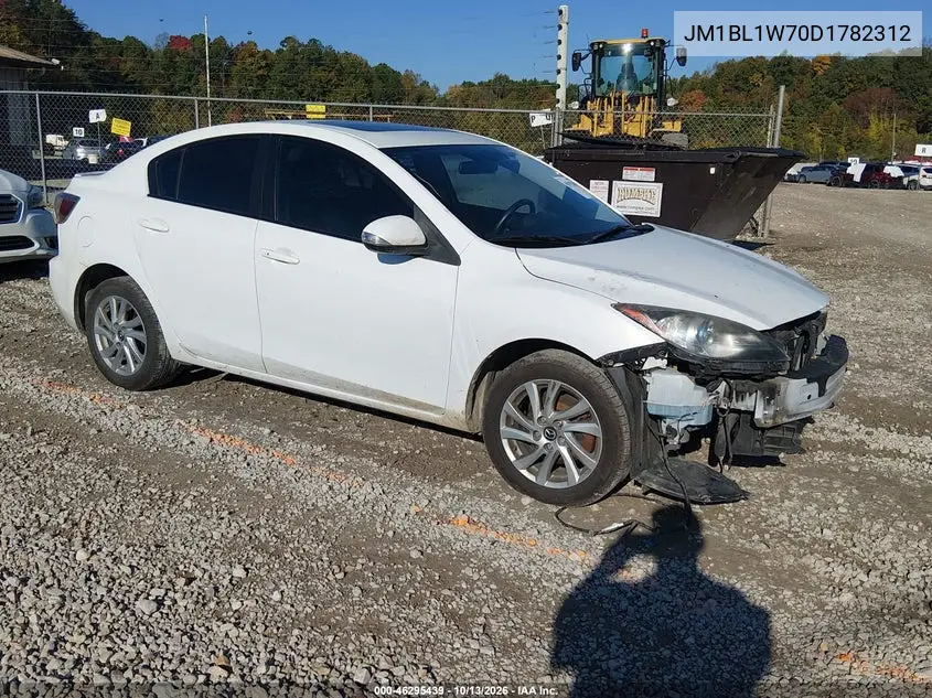 MAZDA 3 2013, VIN JM1BL1W70D1782312