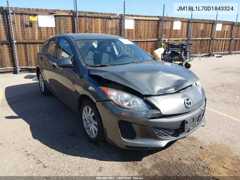 MAZDA 3 2013, VIN JM1BL1L70D1843324
