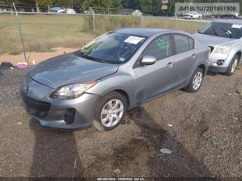 2013 MAZDA 3 VIN JM1BL1U72D1851908 — фото 2