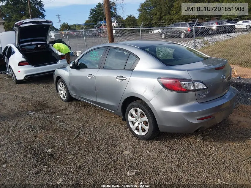 2013 MAZDA 3 VIN JM1BL1U72D1851908 — фото 3
