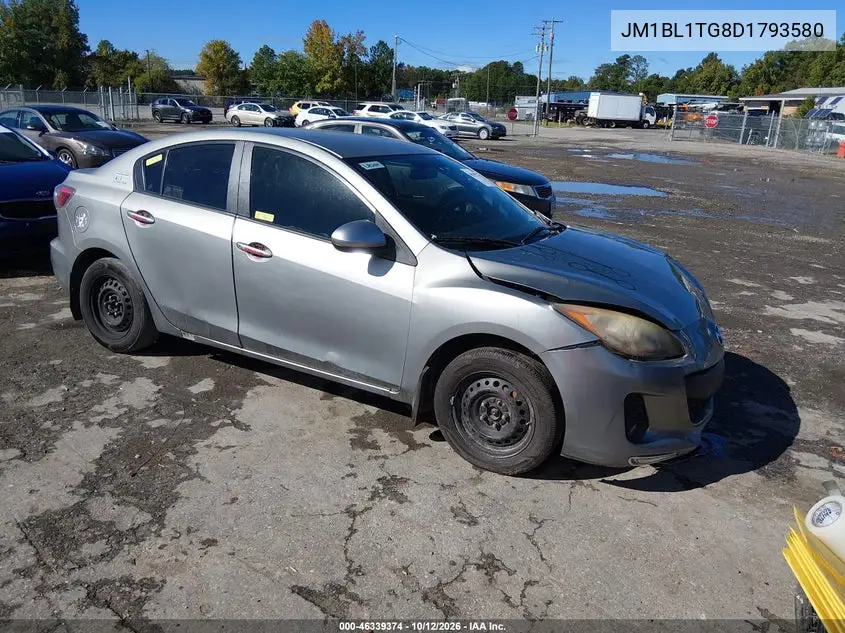 MAZDA 3 2013, VIN JM1BL1TG8D1793580