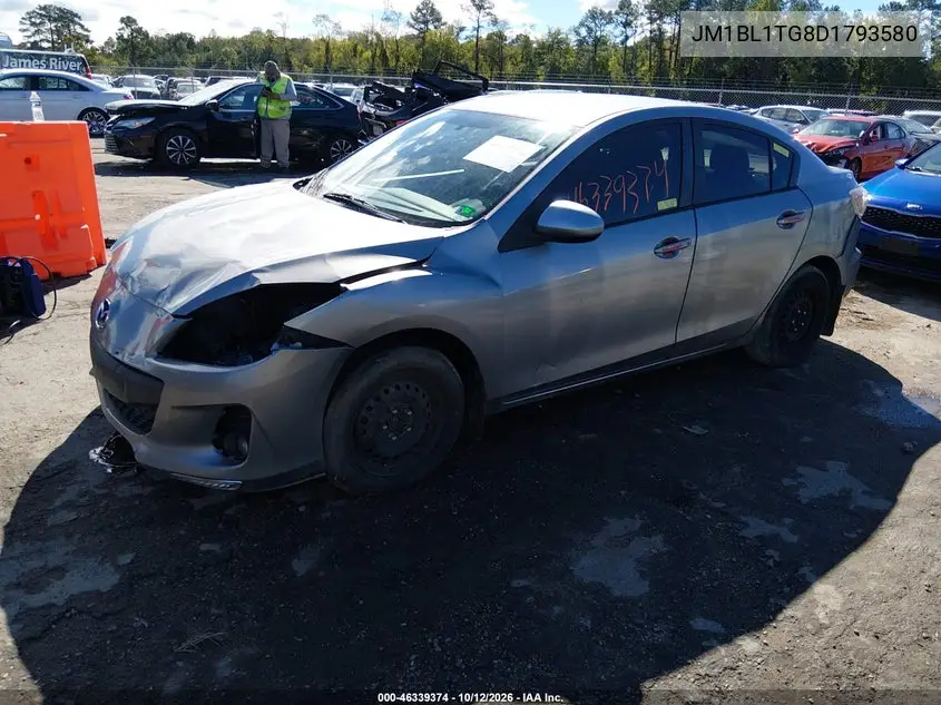 2013 MAZDA 3 VIN JM1BL1TG8D1793580 — фото 2