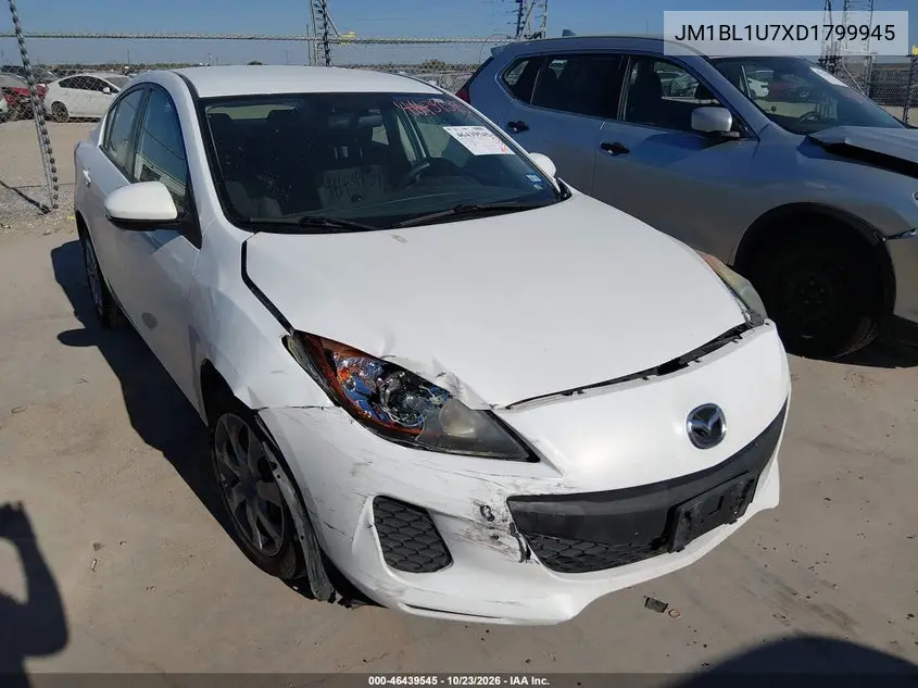 MAZDA 3 2013, VIN JM1BL1U7XD1799945
