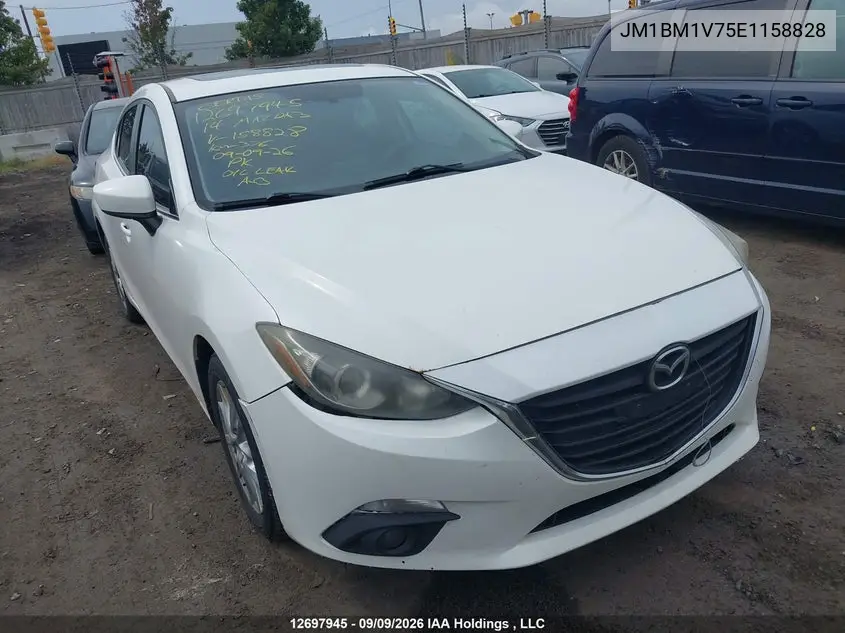 MAZDA 3 2014, VIN JM1BM1V75E1158828
