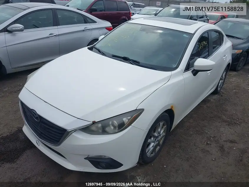 2014 MAZDA 3 VIN JM1BM1V75E1158828 — фото 2