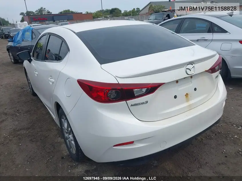 2014 MAZDA 3 VIN JM1BM1V75E1158828 — фото 3