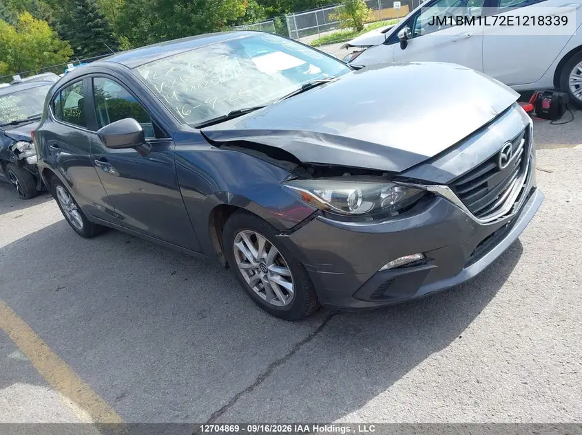 MAZDA 3 2014, VIN JM1BM1L72E1218339
