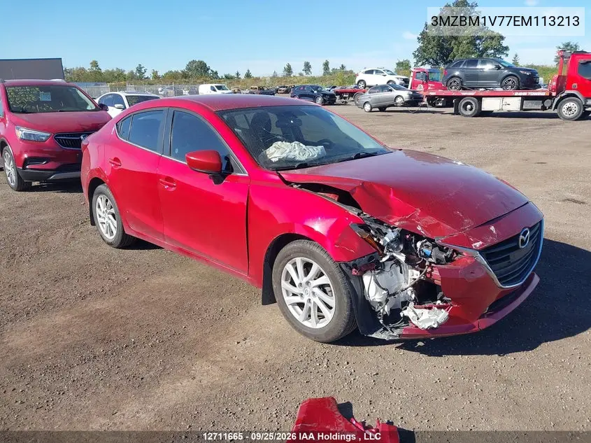 MAZDA 3 2014, VIN 3MZBM1V77EM113213