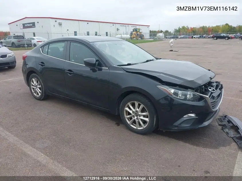 MAZDA 3 2014, VIN 3MZBM1V73EM116142