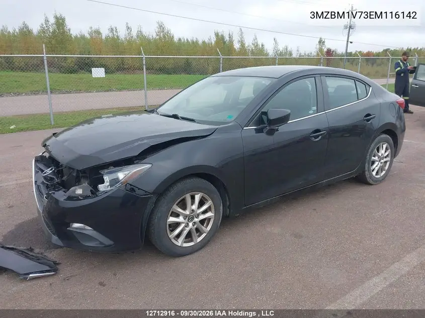 2014 MAZDA 3 VIN 3MZBM1V73EM116142 — фото 2