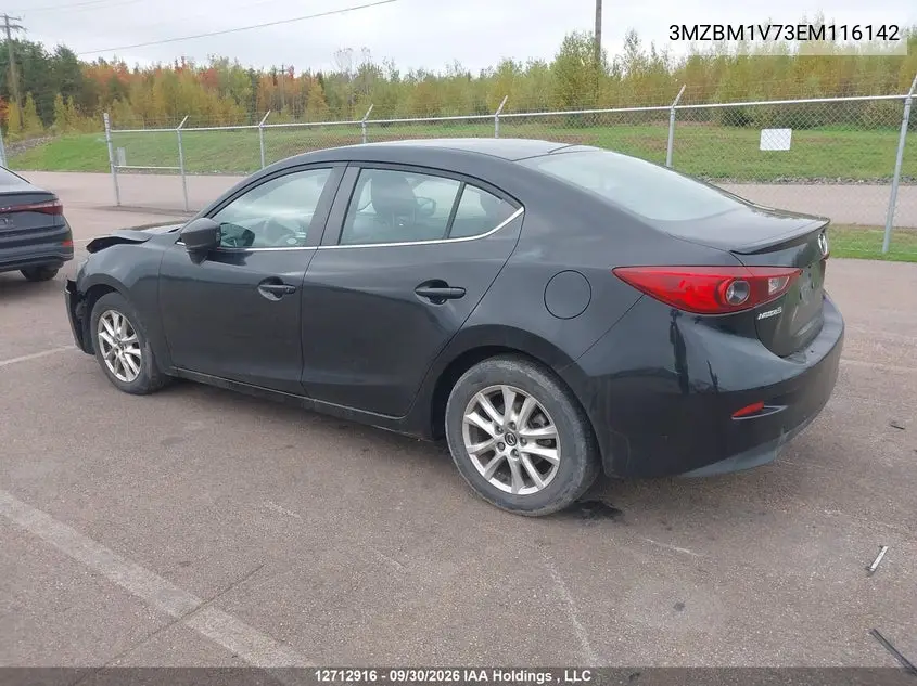 2014 MAZDA 3 VIN 3MZBM1V73EM116142 — фото 3