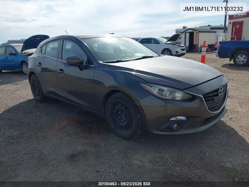 MAZDA 3 2014, VIN JM1BM1L71E1103232