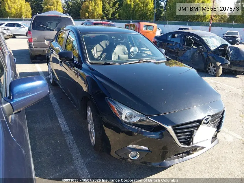 MAZDA 3 2014, VIN JM1BM1M35E1207573