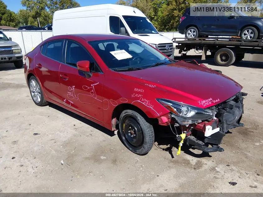 MAZDA 3 2014, VIN JM1BM1V33E1111584