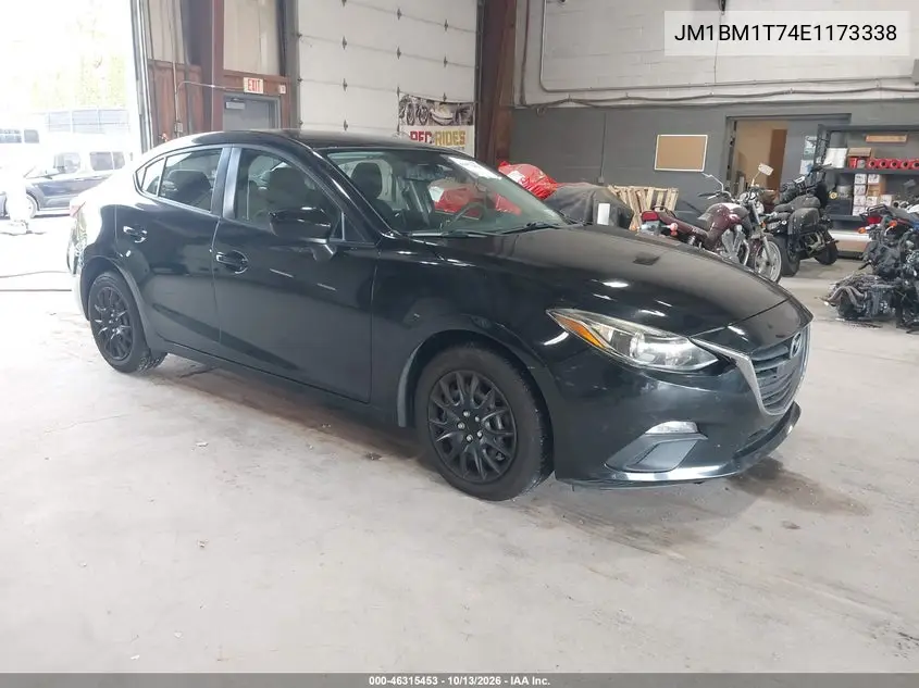 MAZDA 3 2014, VIN JM1BM1T74E1173338
