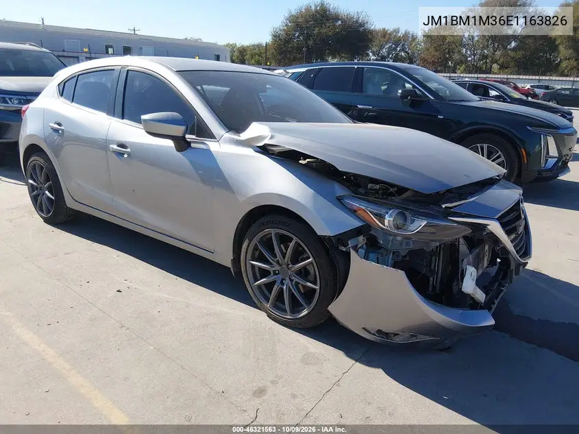 MAZDA 3 2014, VIN JM1BM1M36E1163826