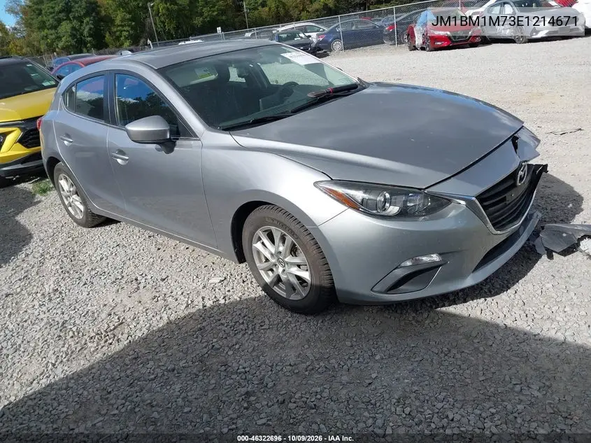 MAZDA 3 2014, VIN JM1BM1M73E1214671