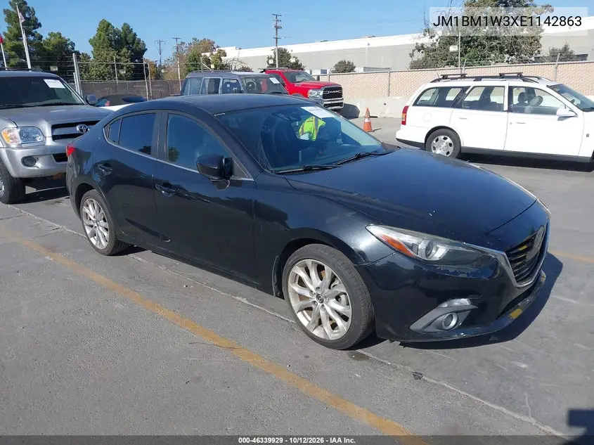 MAZDA 3 2014, VIN JM1BM1W3XE1142863