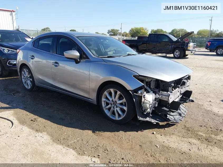 MAZDA 3 2014, VIN JM1BM1V30E1160421